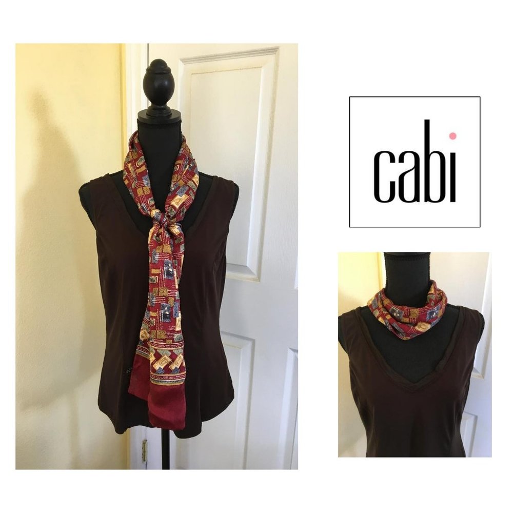 Cabi V-Neck Spandex Tank, Size Large